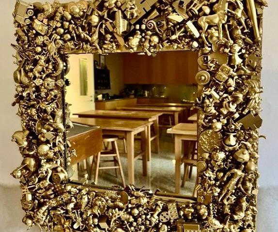 Faux Gilded Mirror