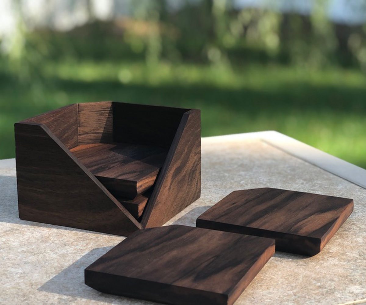 Modern Coasters and Coaster Holder