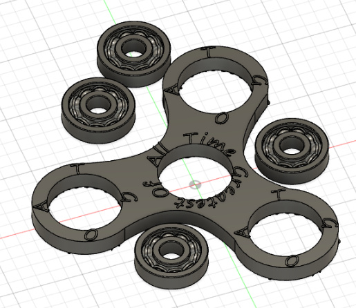 3d Printing  Fidget Spinner Using Fusion 360