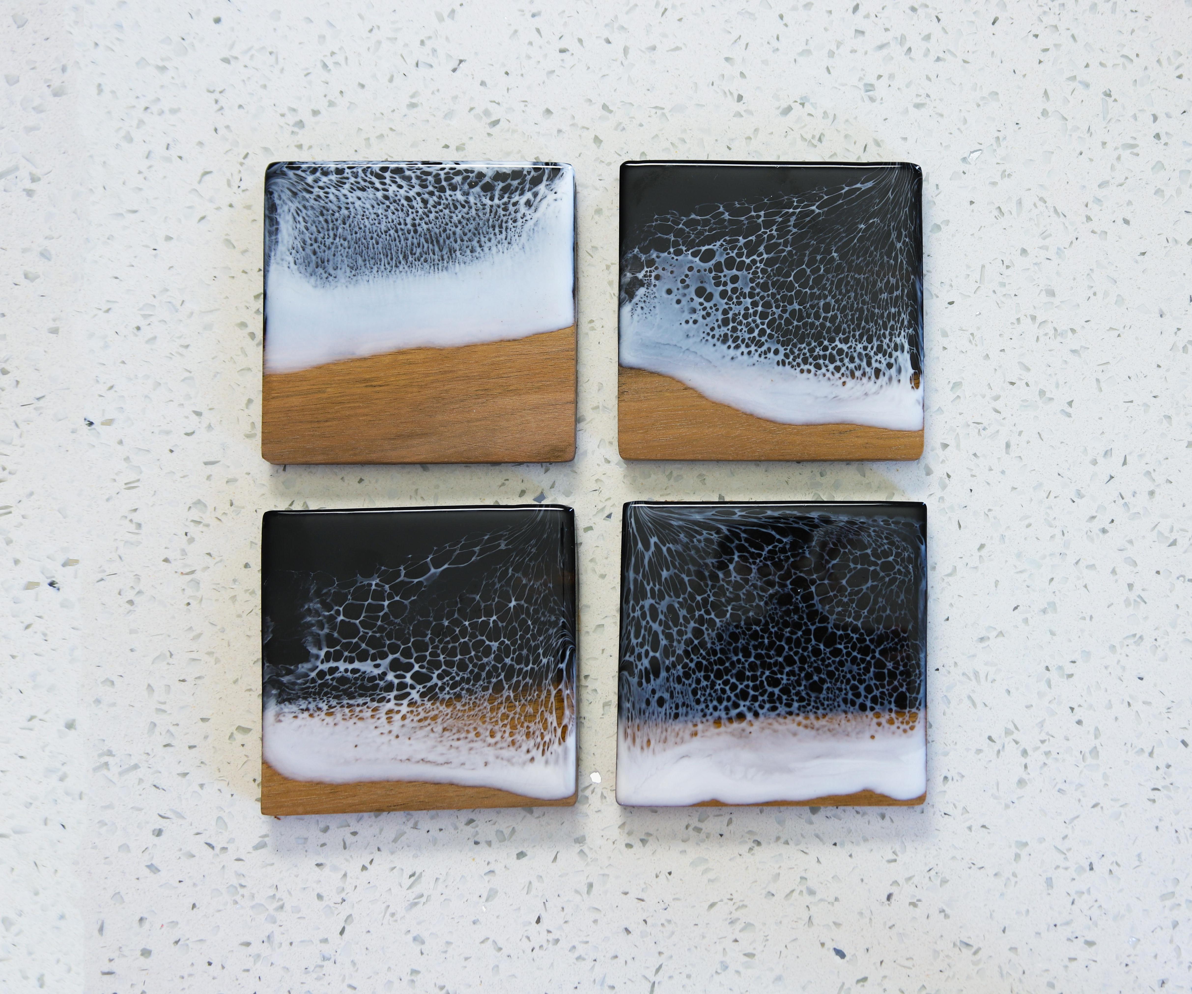 DIY Scrap Wood Ocean Coasters