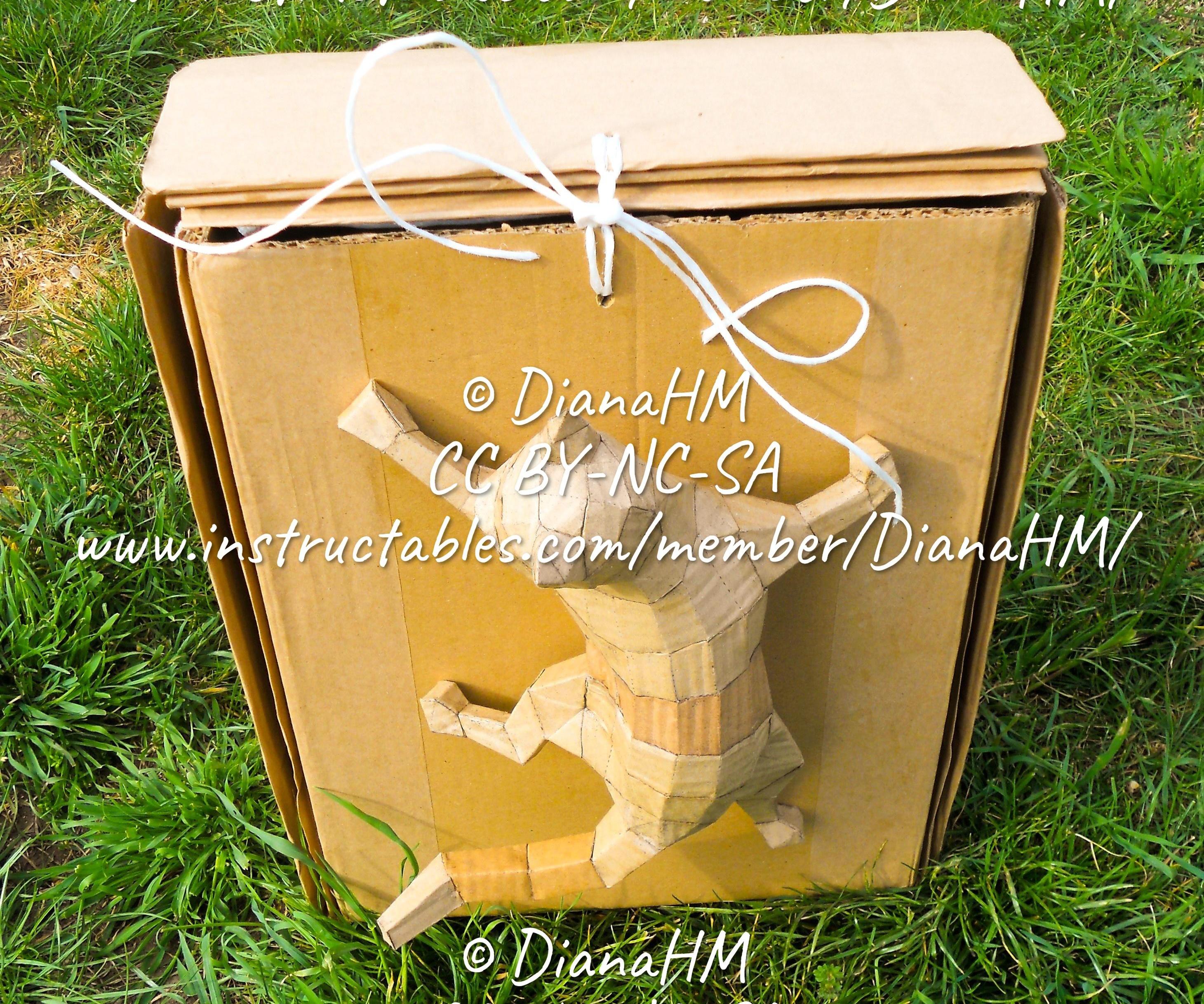 Portable Cardboard Case-Storage-Cabinet-Table