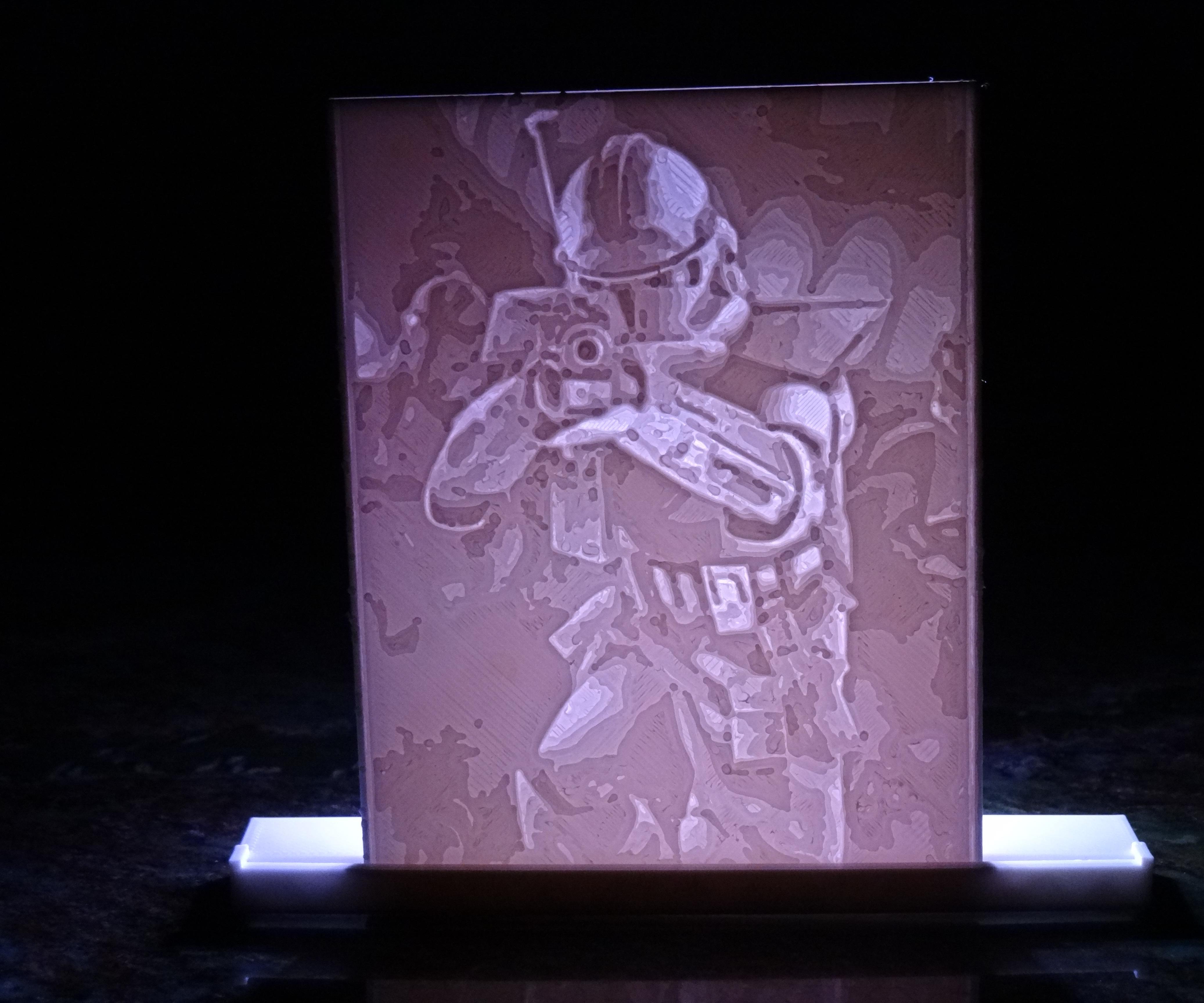 DIY Custom Lithophane Nightlight 3D Printed 