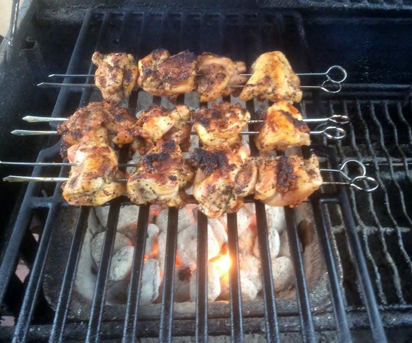 Chicken Bacon Skewers