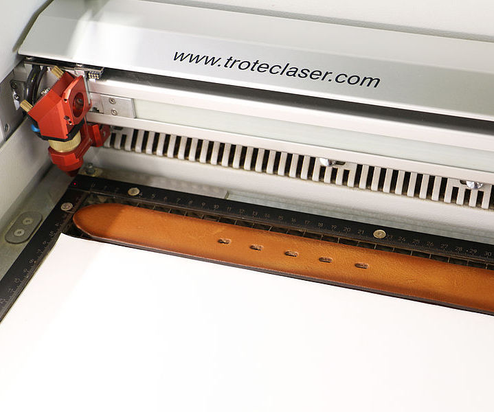 Laser Processed Leather Belt