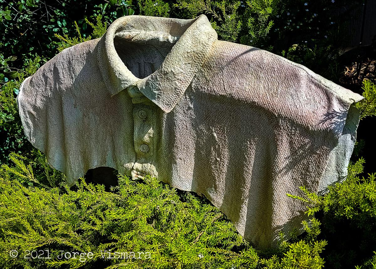 Hardened Top of T-shirt. 