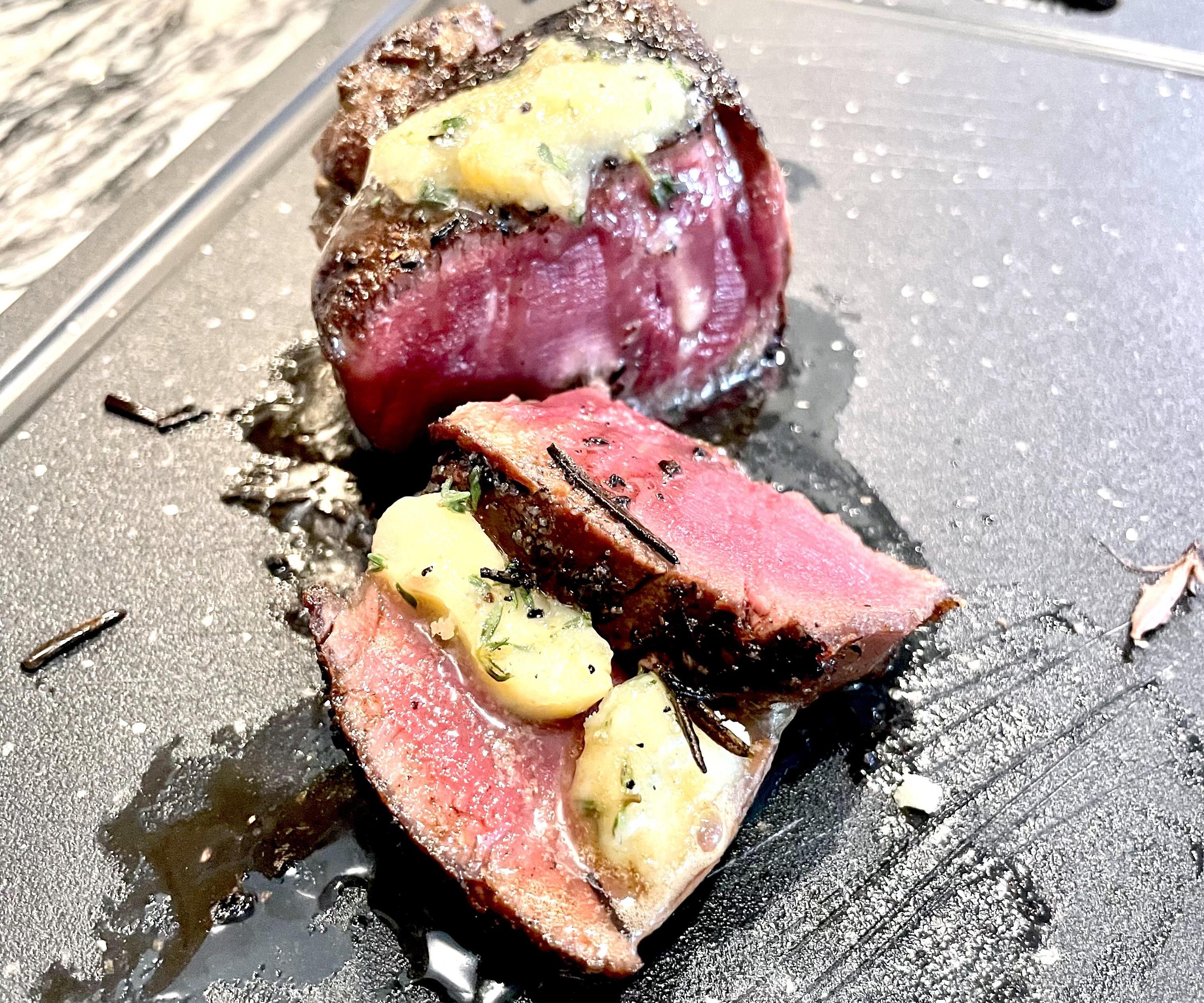 Cast Iron Filet Mignon With Herb Butter