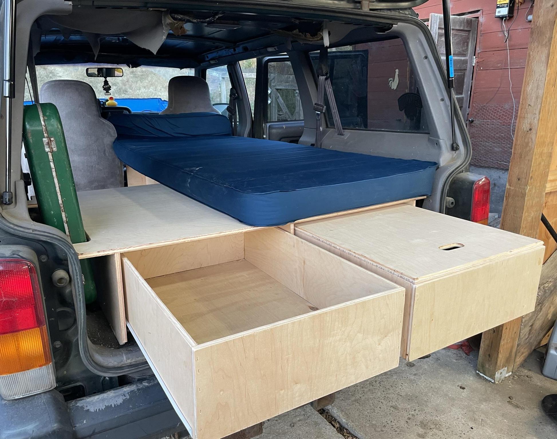 Van Life Platform for a Jeep Cherokee