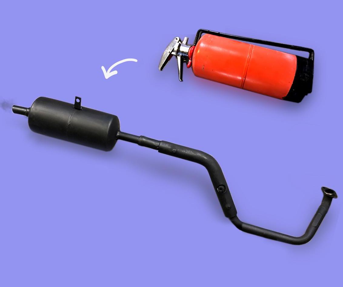 Muffler From Fire Extinguisher 
