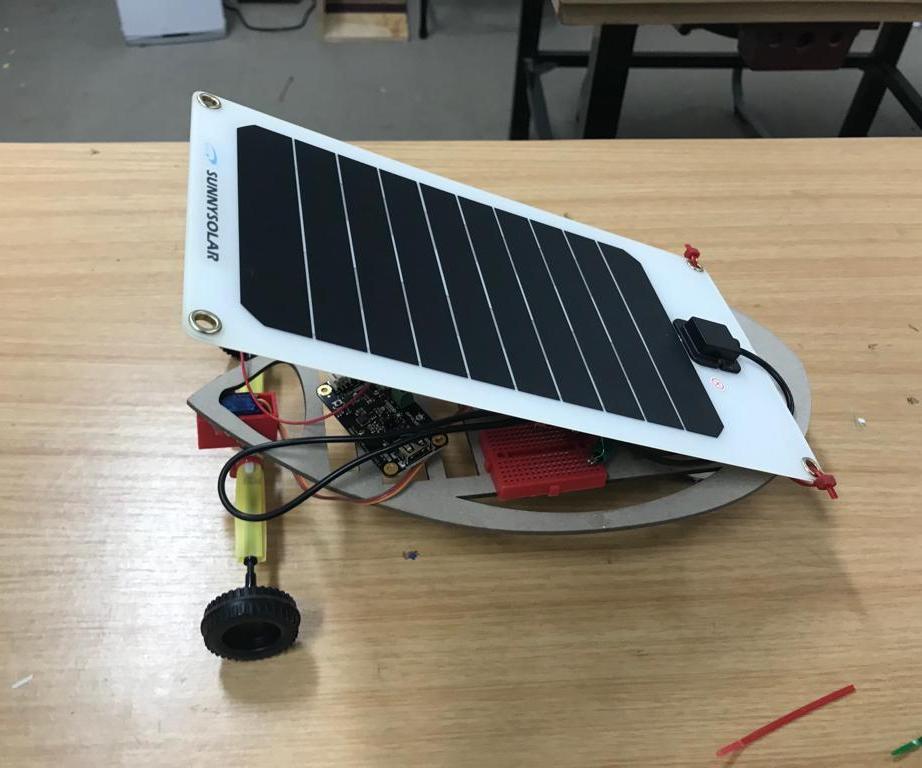 Mini Solar Powered Capacitor Vehicle