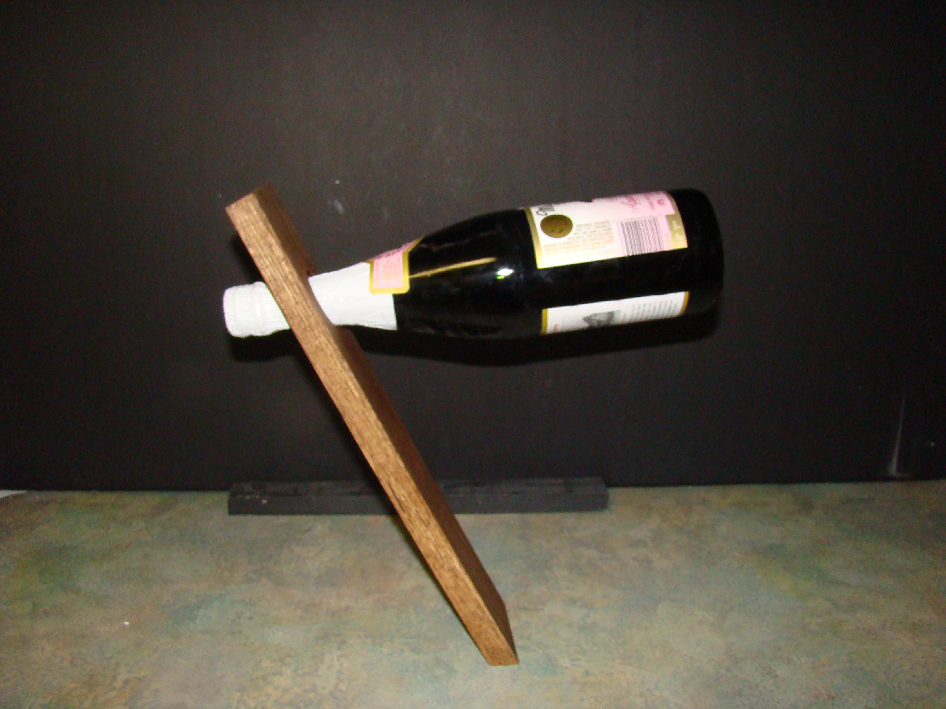 How to Make a Floating Wine Bottle Holder