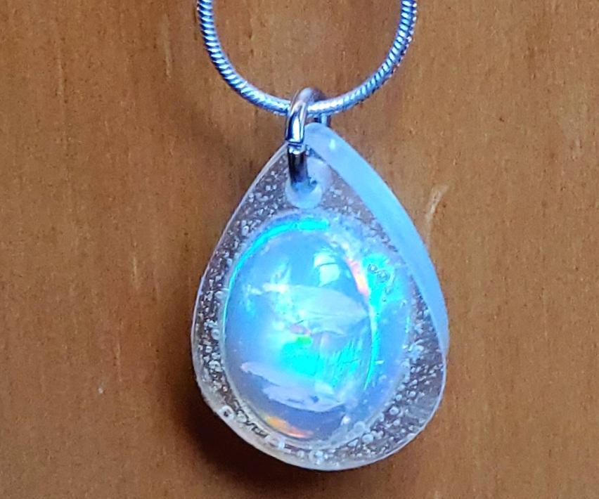 Epoxy Pendant With Gemstone(s)