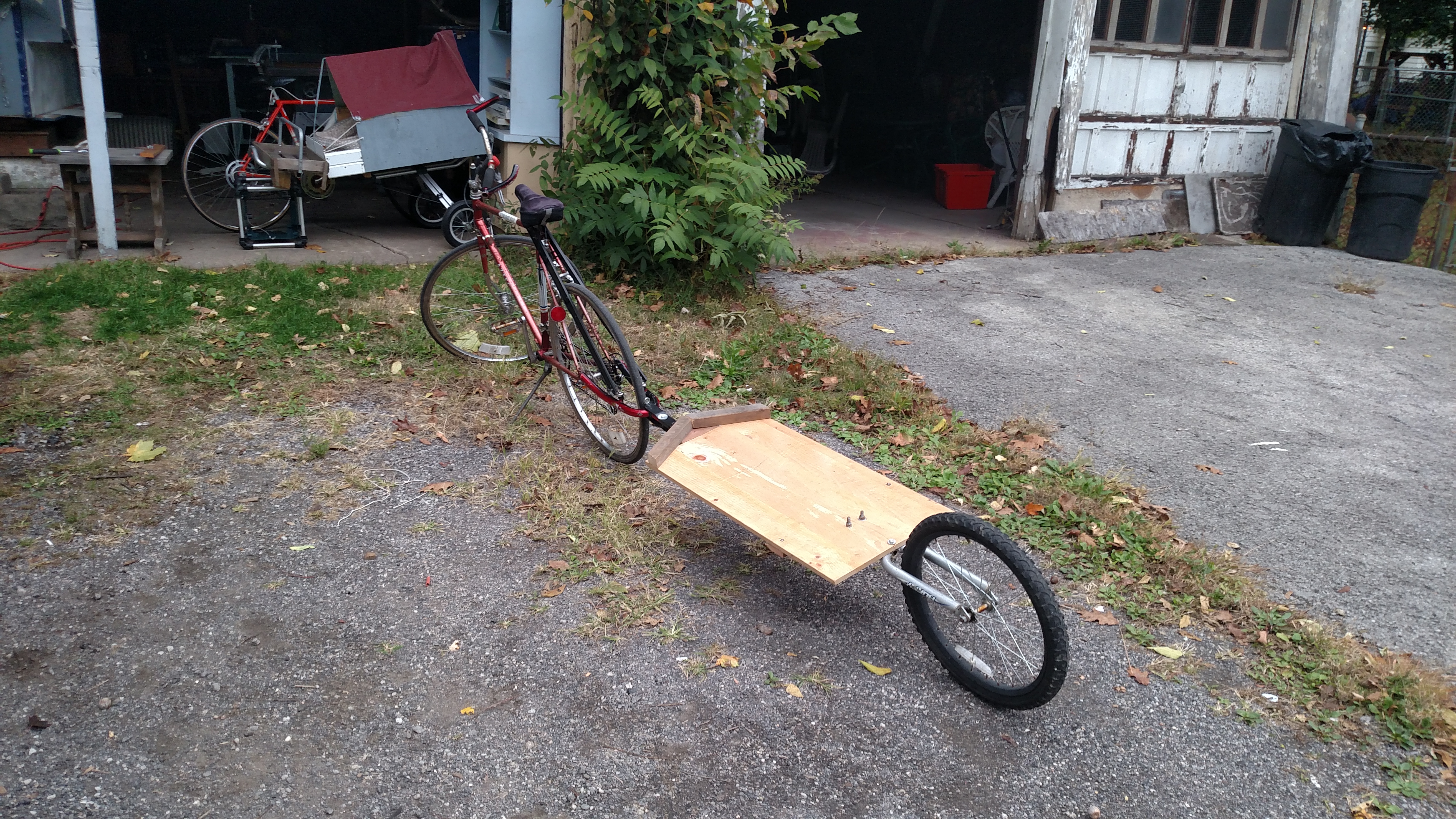 DIY Single Wheel Bicycle Trailer Easy