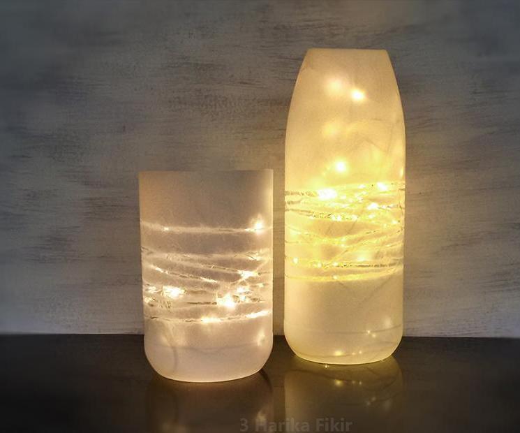 Room Decor Idea With Plastic Bottle And Led Light