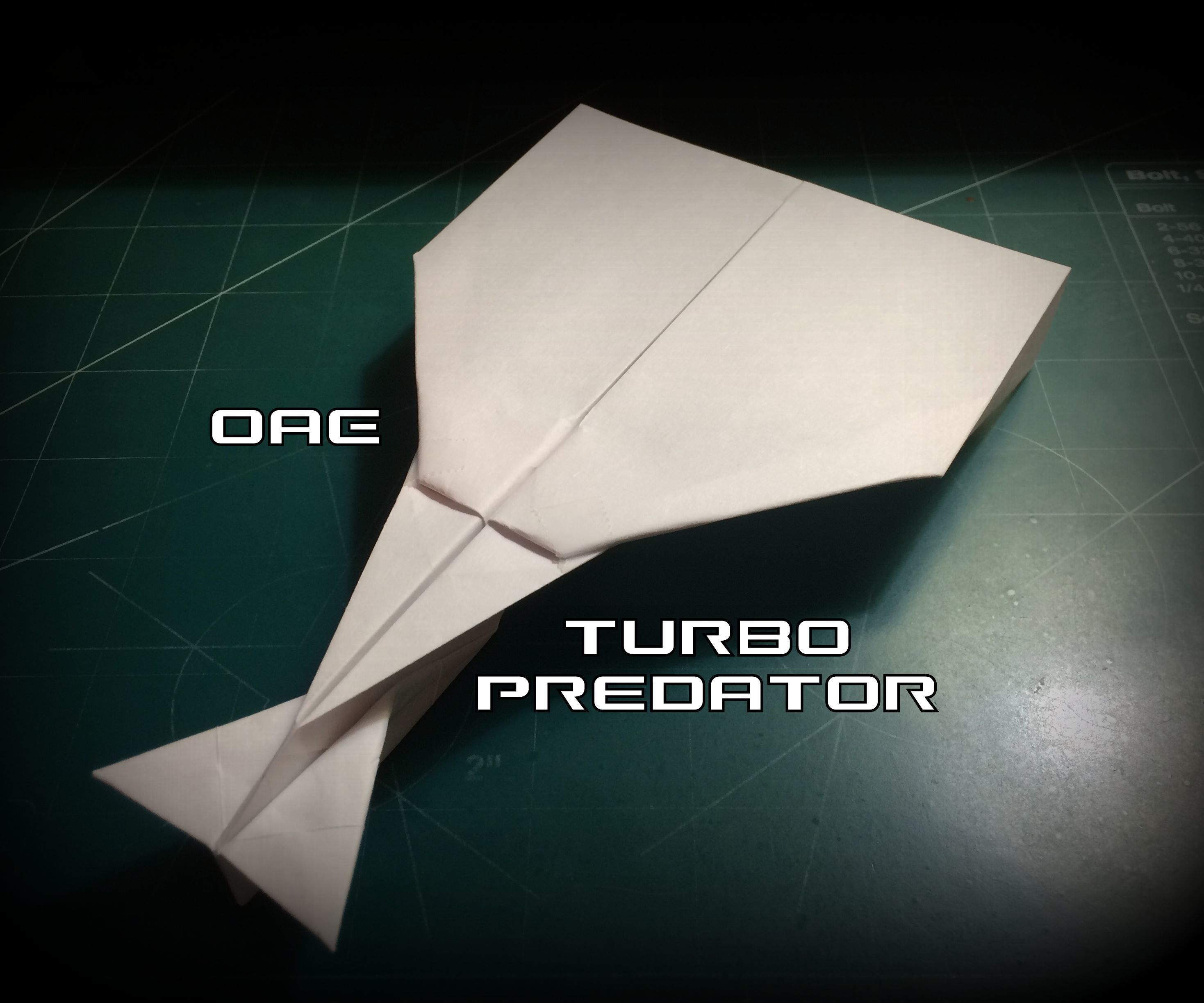 How to Make the Turbo Predator Paper Airplane