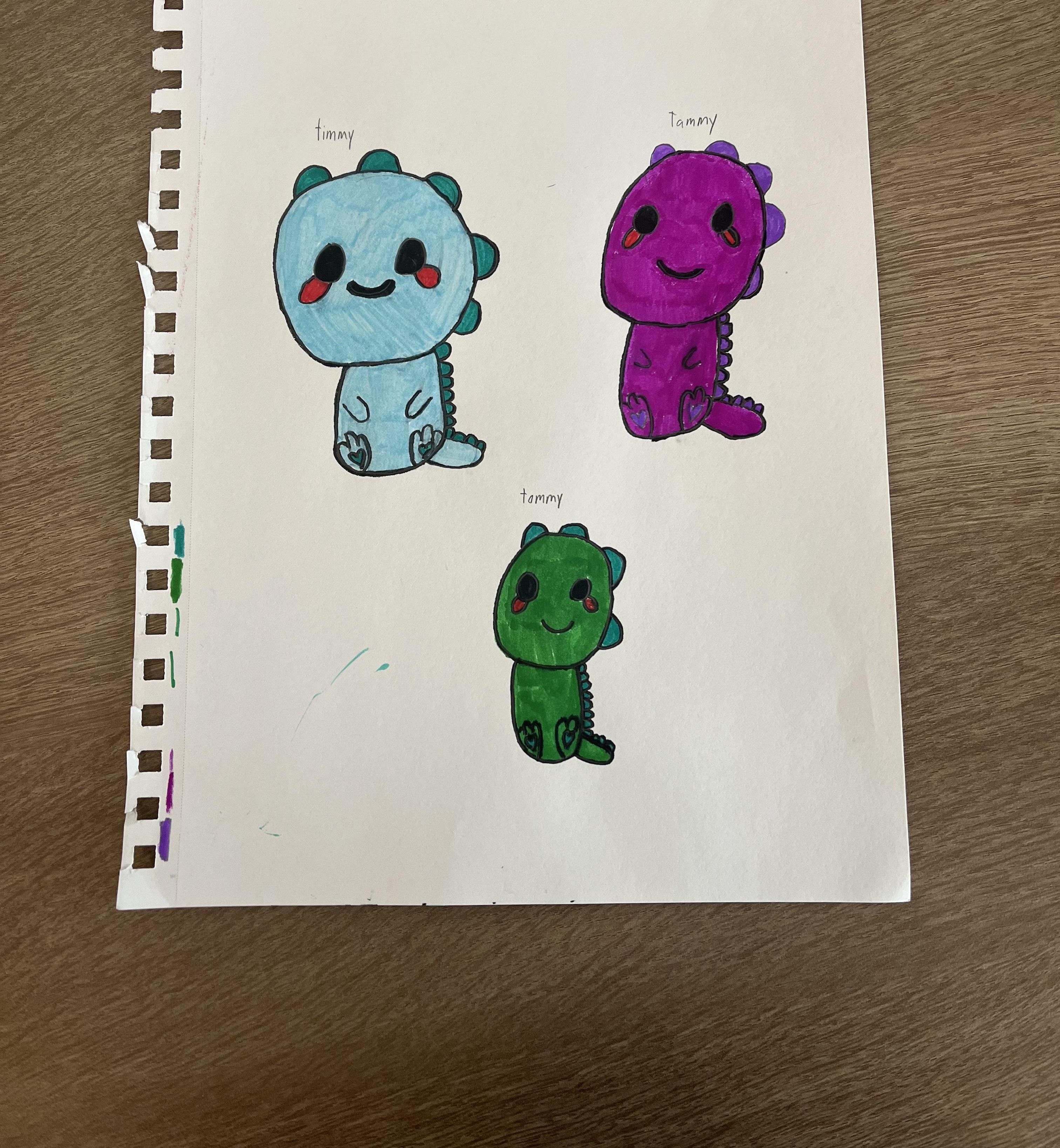 How to Draw a Cute Dinosaur