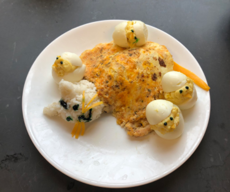 Sleepy Cat and Chicks