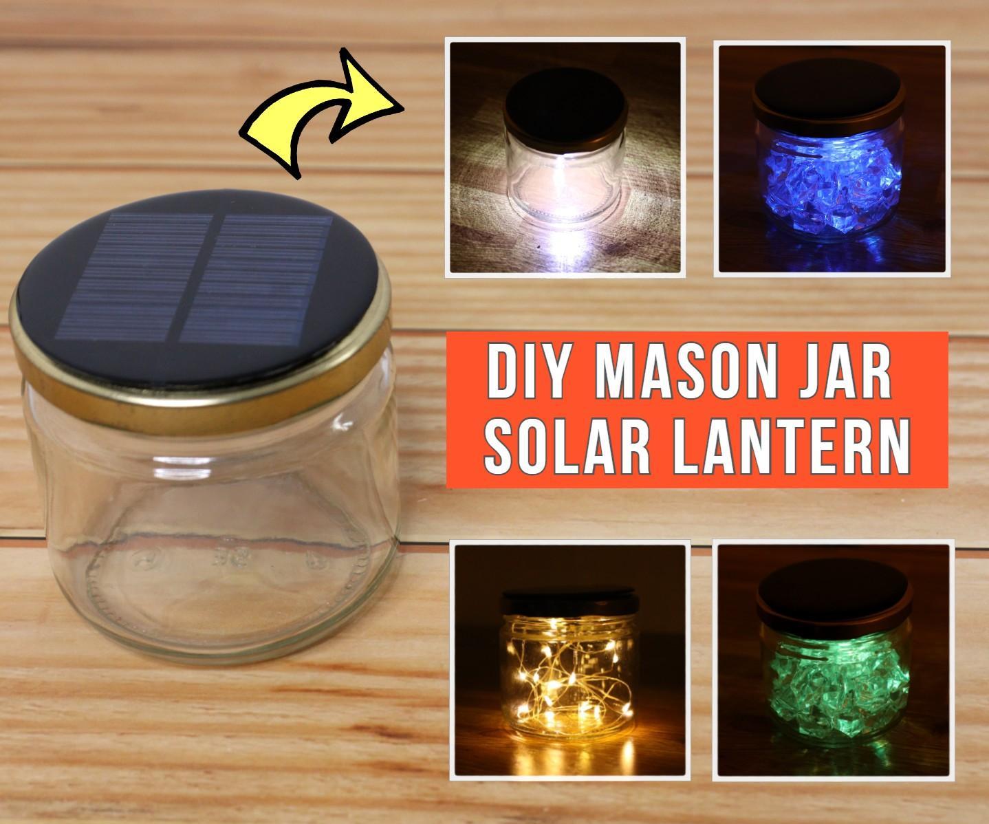 DIY Mason Jar Solar Lantern