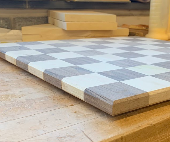 Chessboard From Woodshop Scrap!