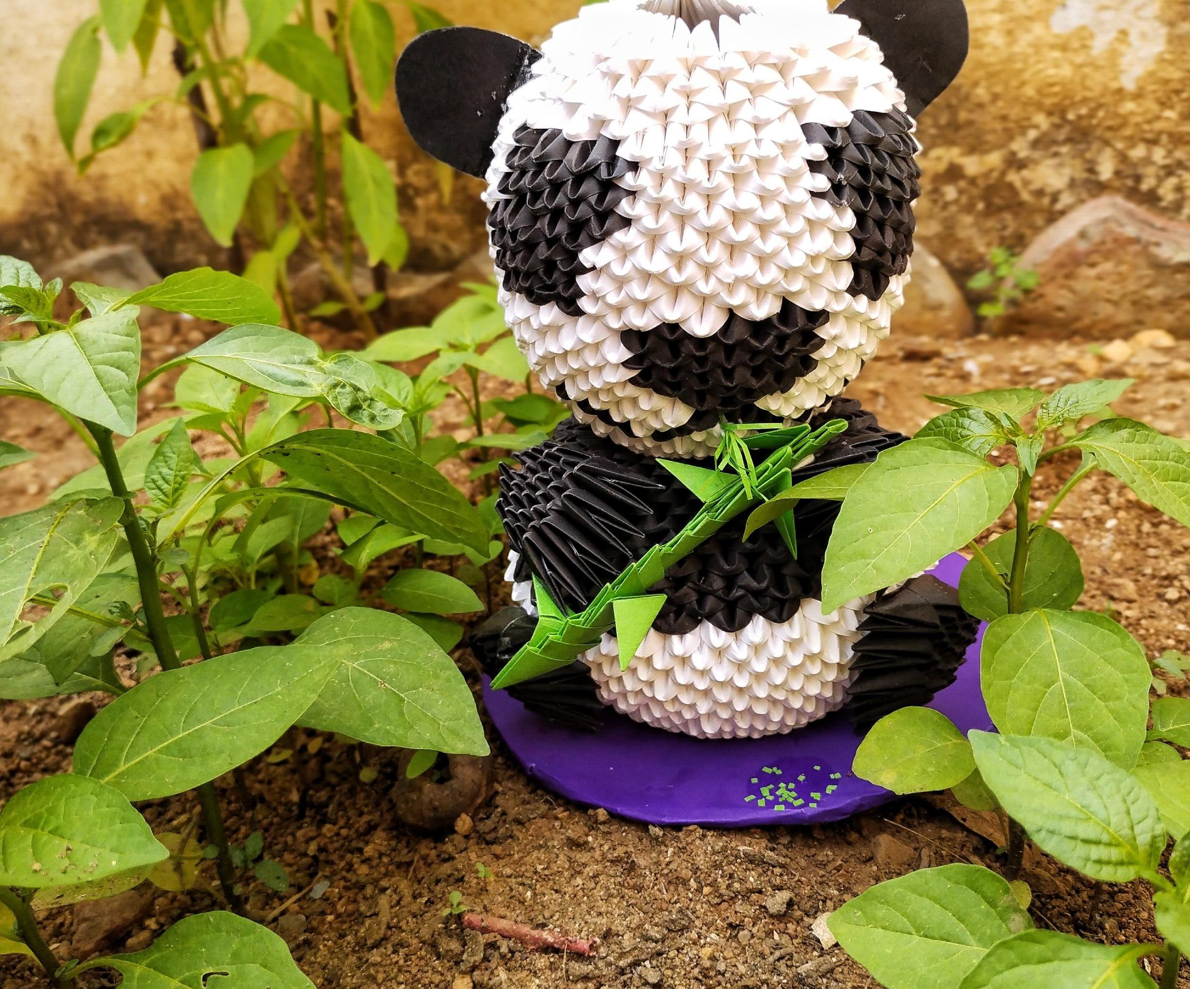 MODULAR ORIGAMI 3D PANDA