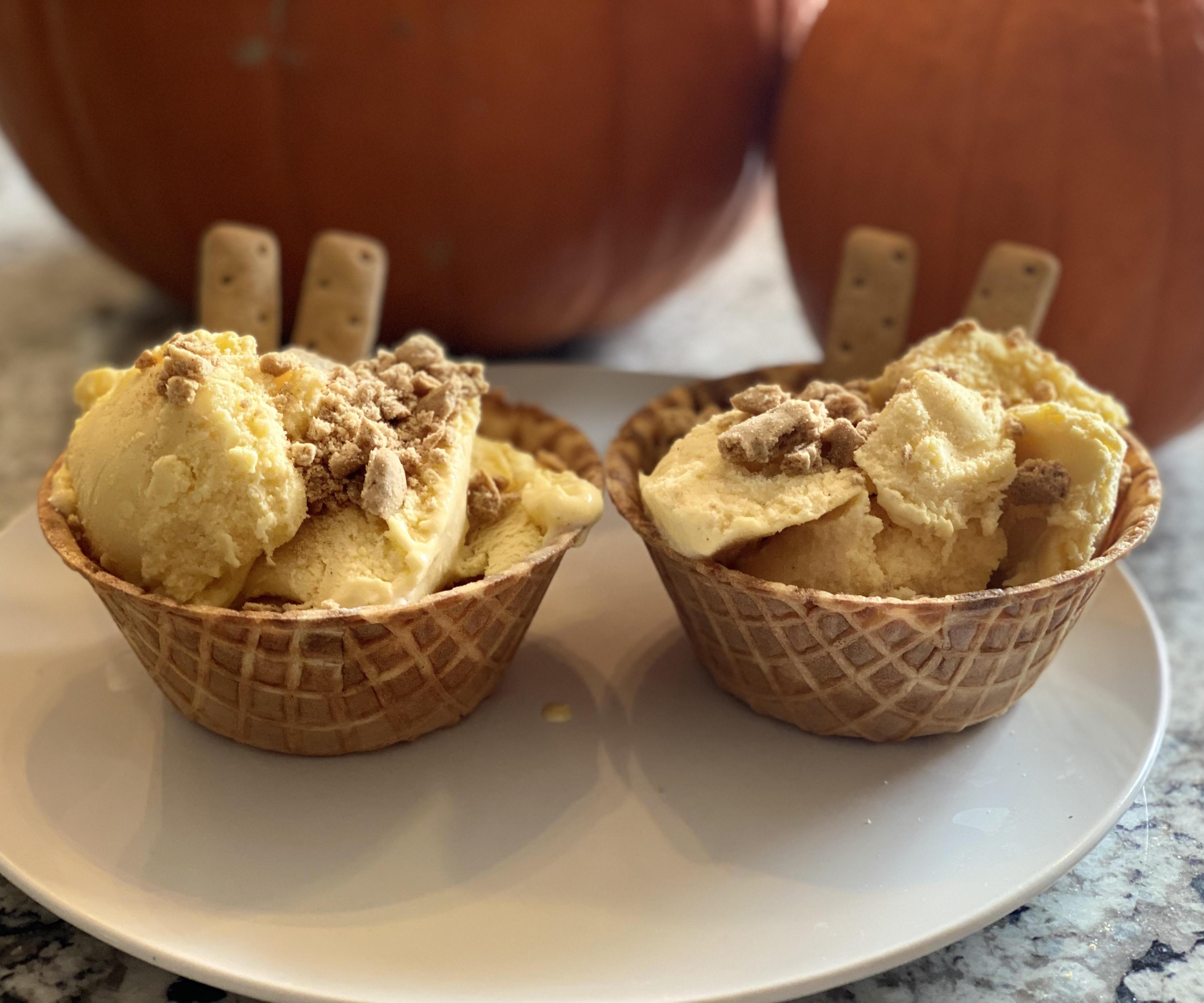 Homemade Pumpkin Ice Cream! Using a Real Pumpkin!