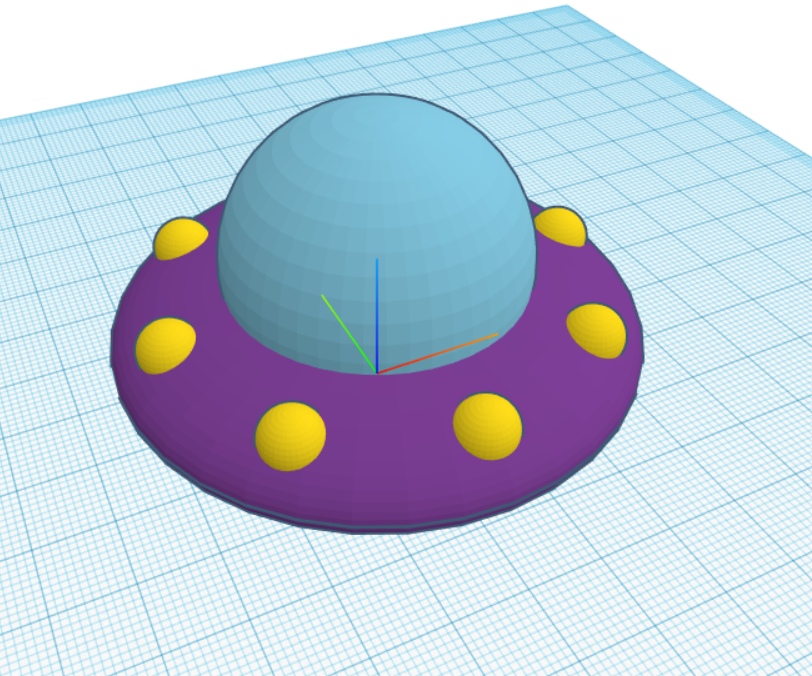 How to Make a 3D Designed UFO With TINKERCAD Codeblocks and How to Use It in 3D Designs
