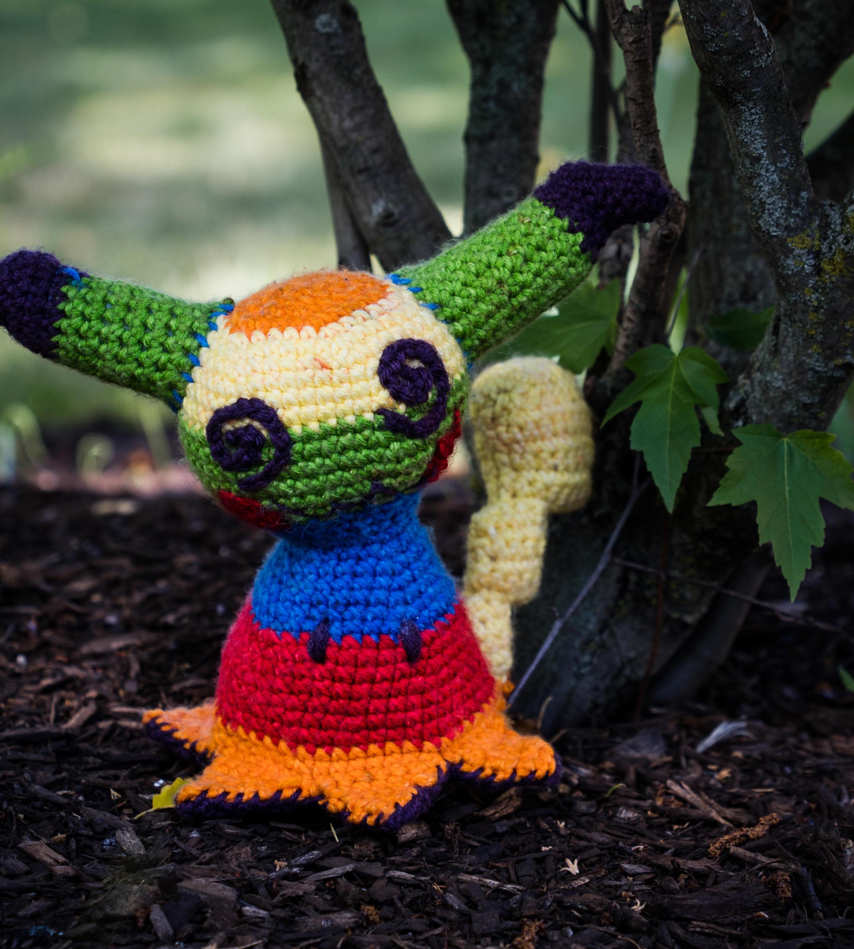 Rainbow Mimikyu! Free Crochet Pattern