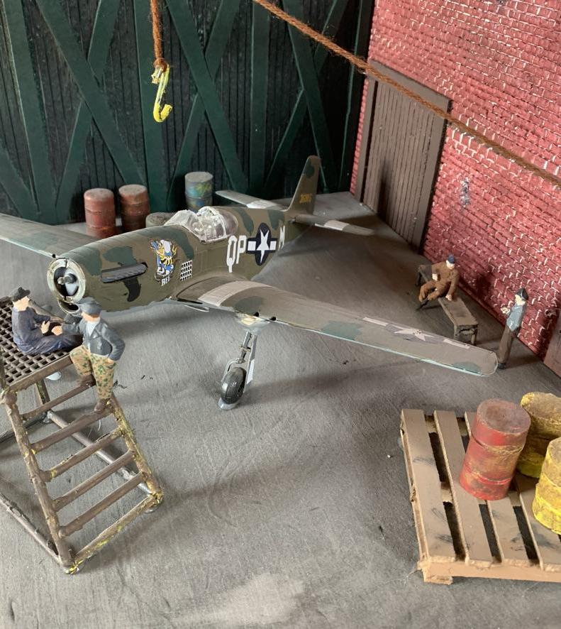 WWII Airplane Hangar Diorama