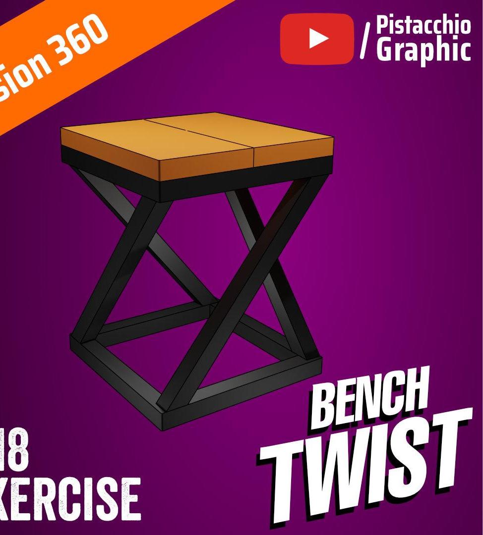 #18 Fusion Wednesday - Bench Twist | Fusion 360 | Pitacchio Graphic
