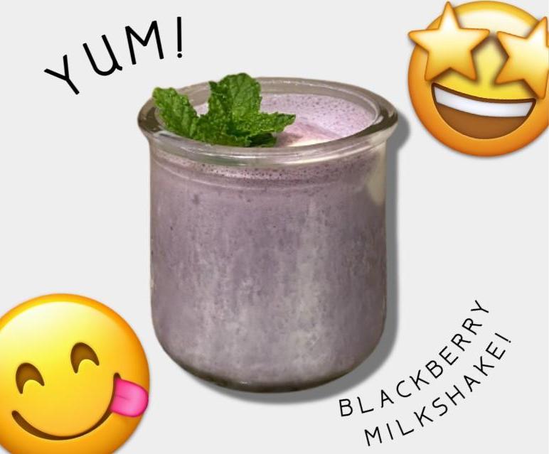 Delicious Blackberry Milkshake