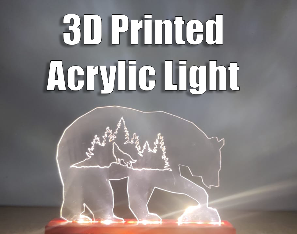 A Simple Acrylic Desk Light