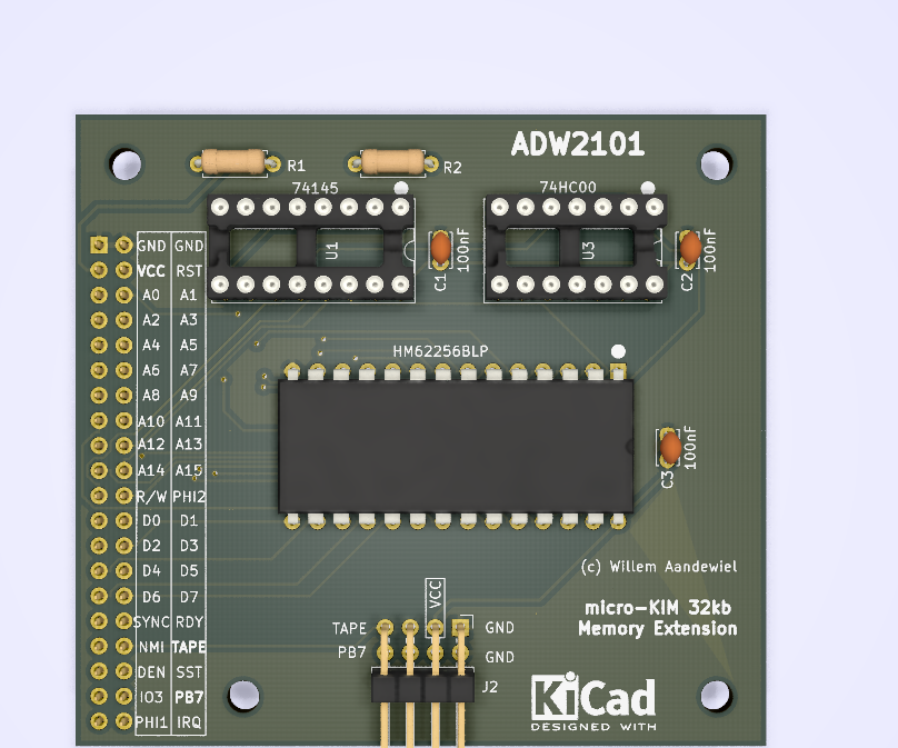 32kb Memory Extension Board for the Micro-KIM