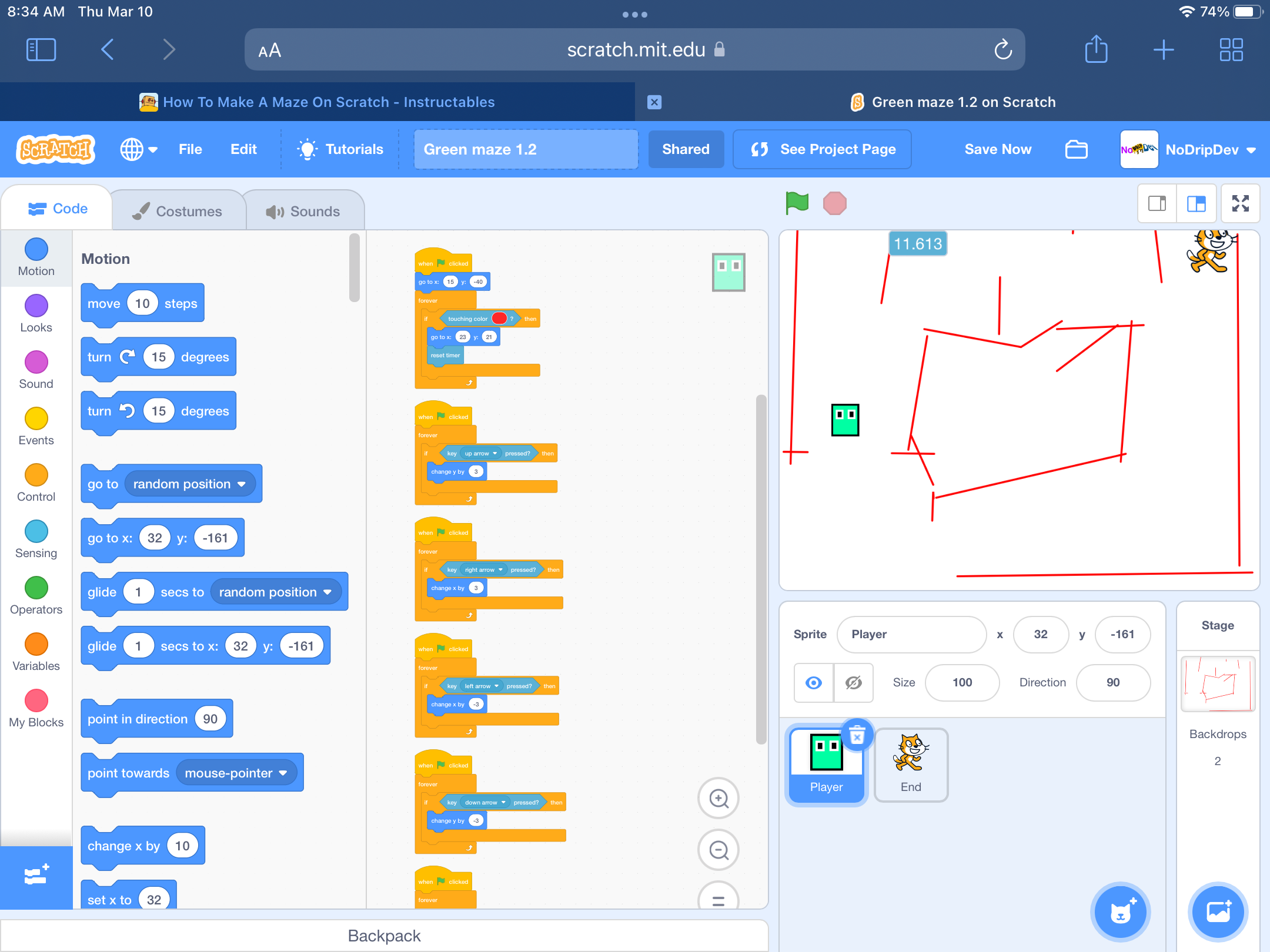 How to Make a Maze on Scratch