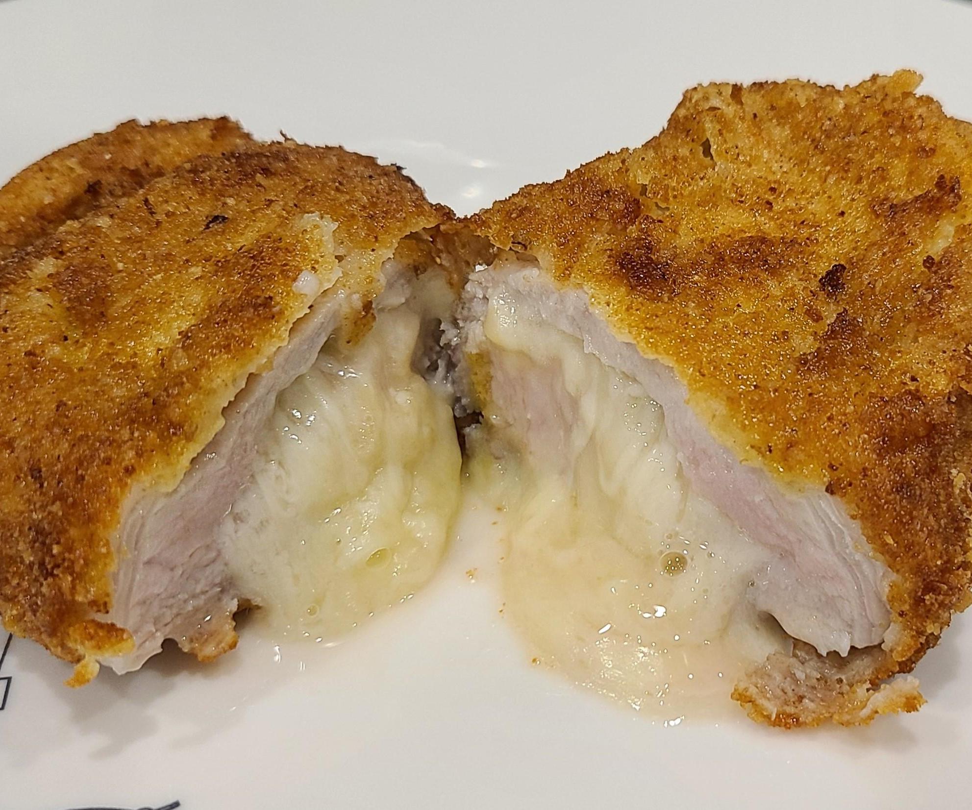 Asian Style Pork Cordon Bleu (Cheese Stuffed Pork Chops)