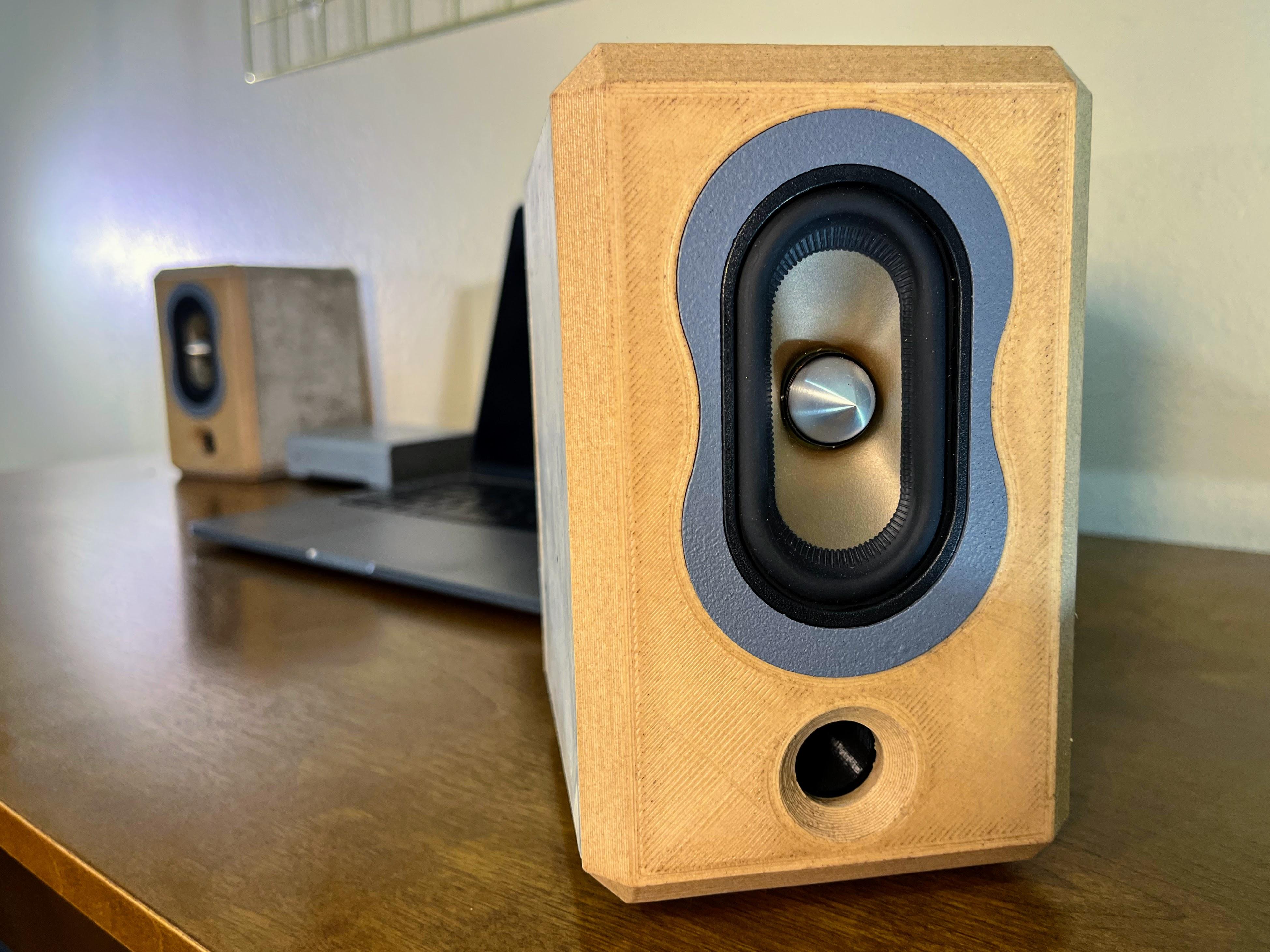 Design and Build *Truly* Hi-Fi Desktop Speakers Using Concrete and 3D Printing
