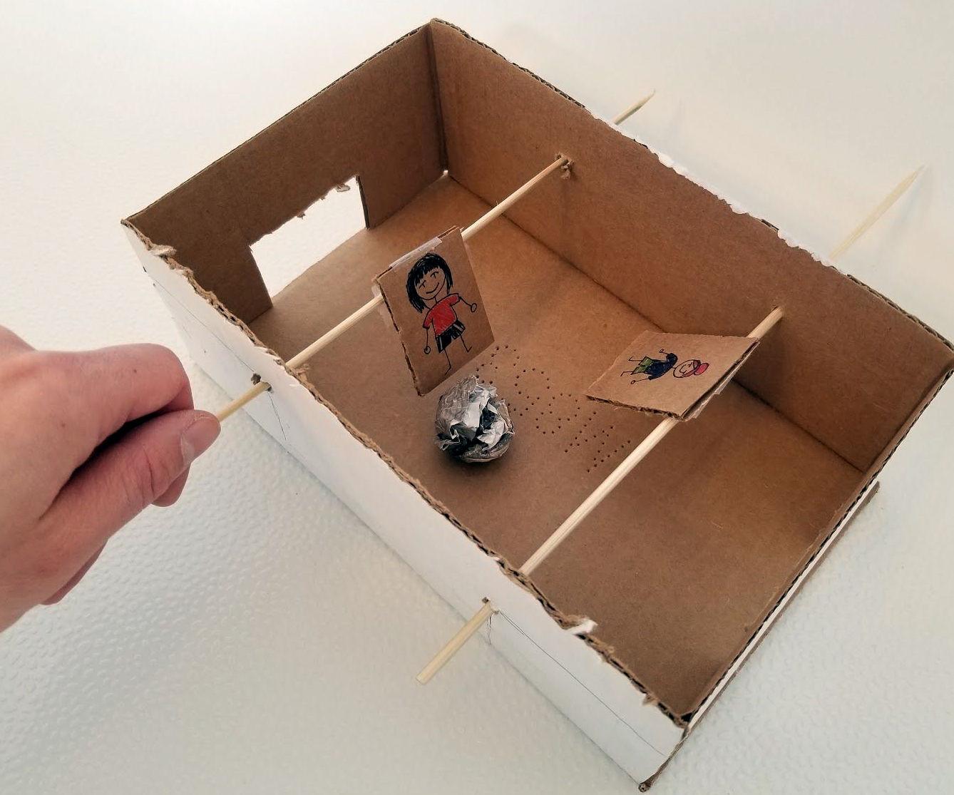 Cardboard Box Foosball