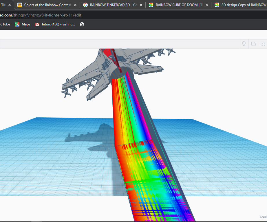 RAINBOW JET  Designed by VISHNU C SABU