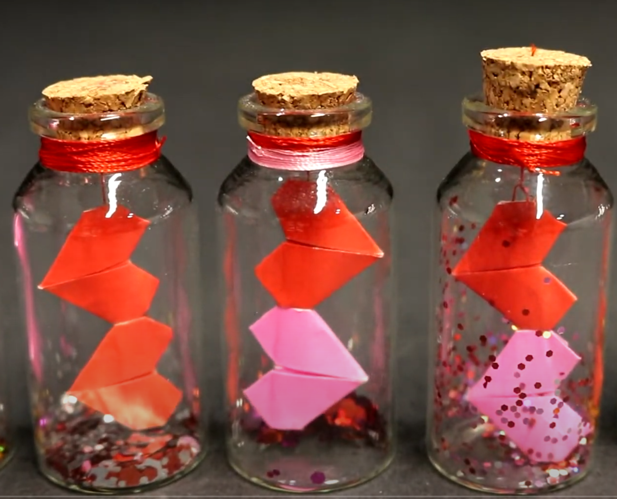 Easy Origami Valentine's Day Gift - Heart in a Bottle!