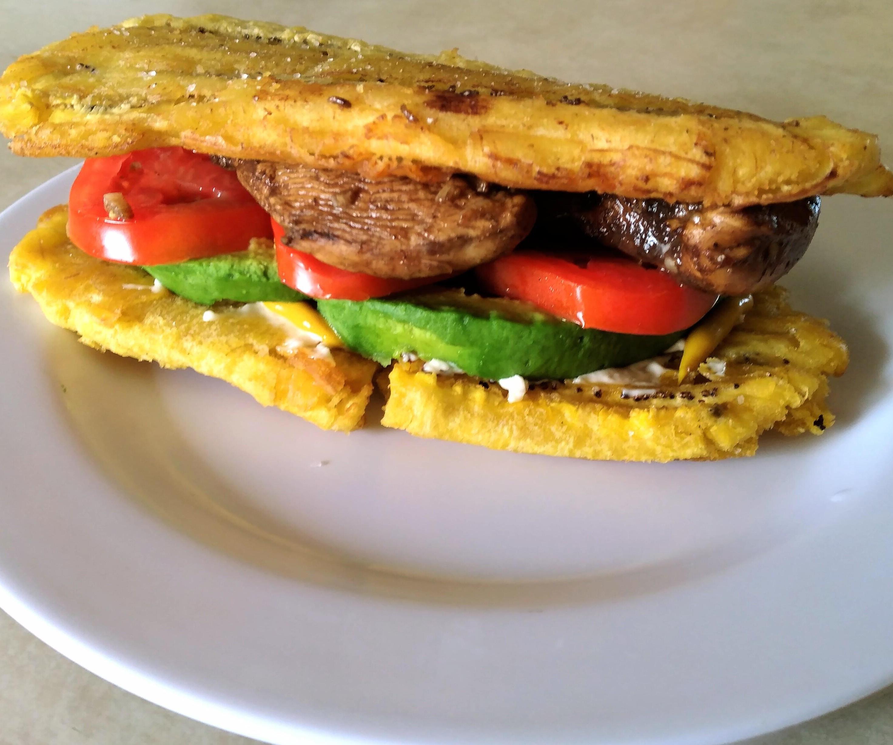 Patacón (Dominican Plantain Sandwich)