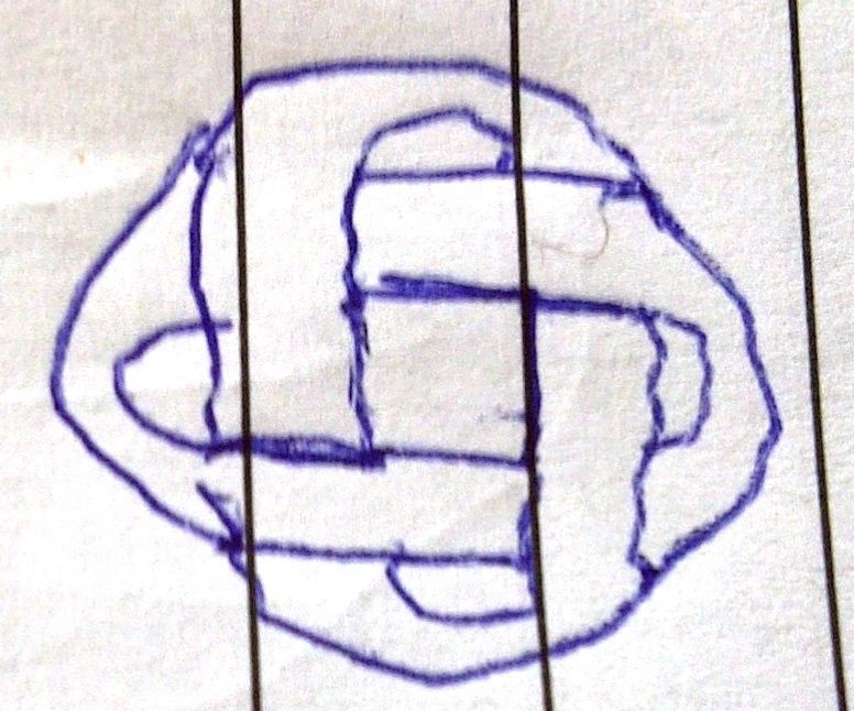 How to Draw Two Locking Rings