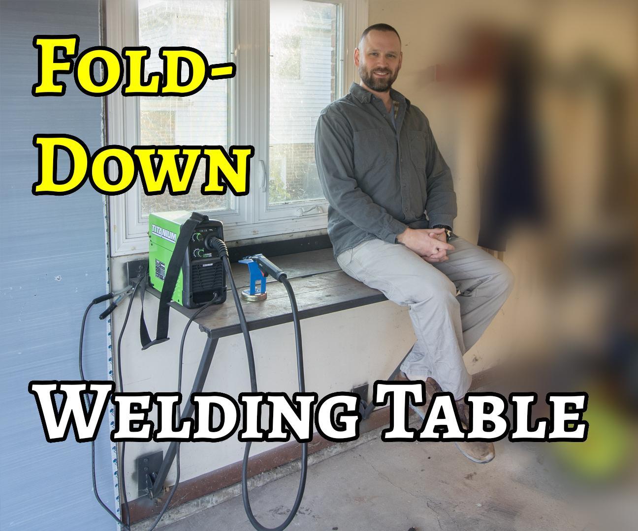 Fold-Down Welding Table for Small Workspaces