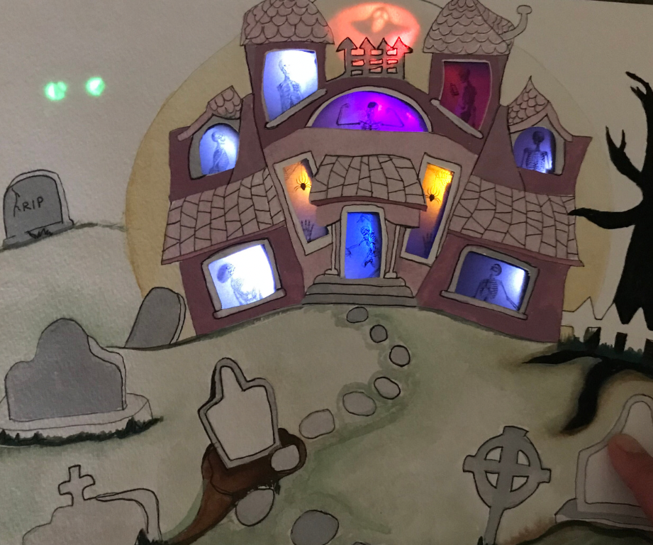 DIY Pressure Sensor:  Rainbow Effect Haunted House