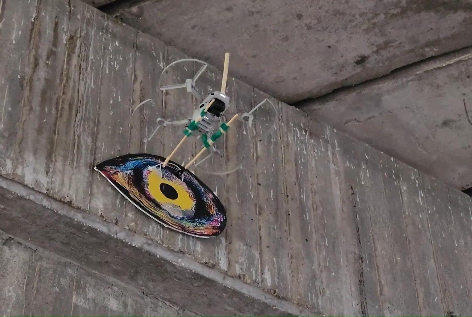 How to Paste Pictures to Wall With a Drone