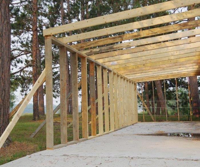 Framing Our Garage, Stage Two of Adding Another Stall