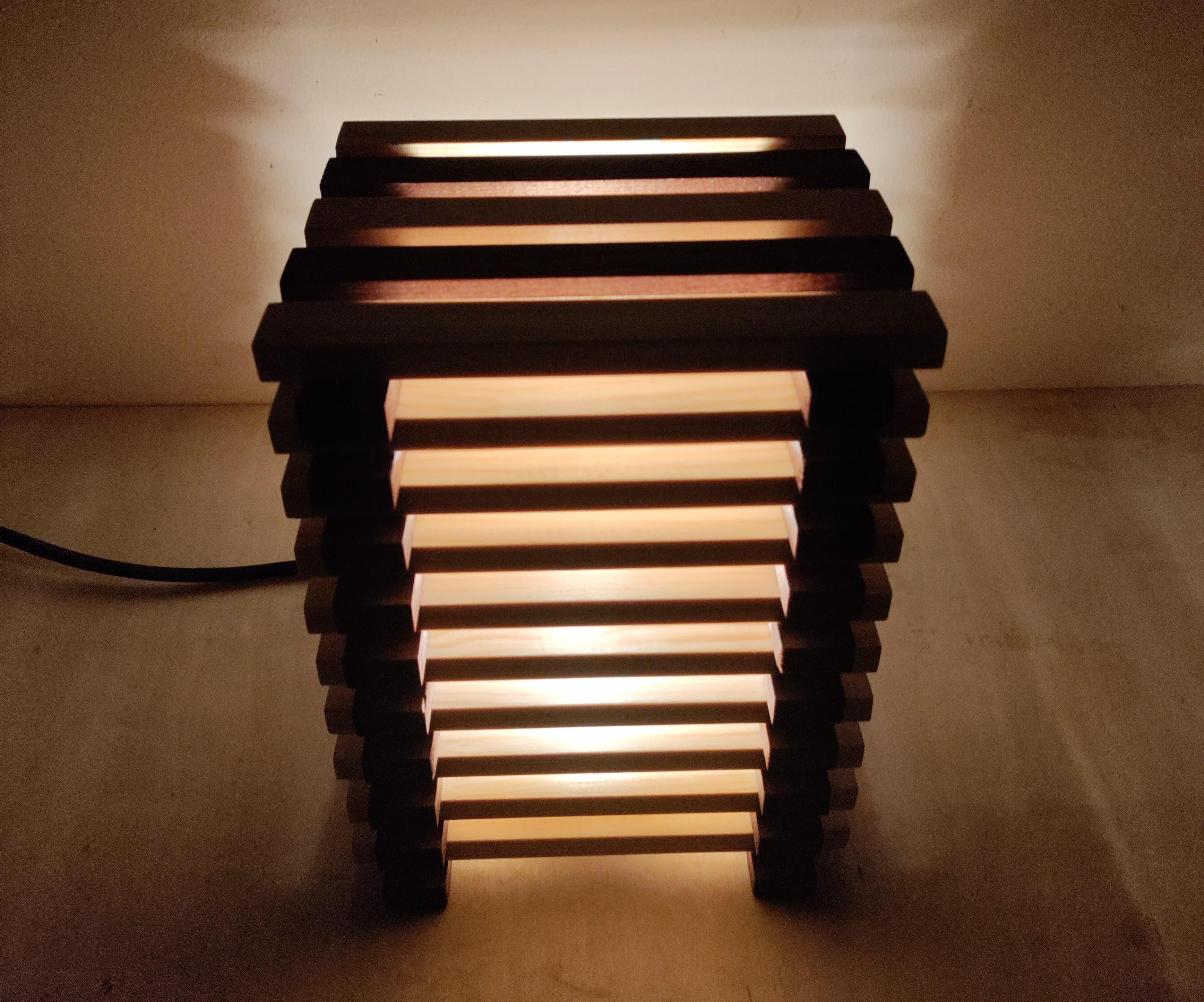 Wooden Sticks Lamp