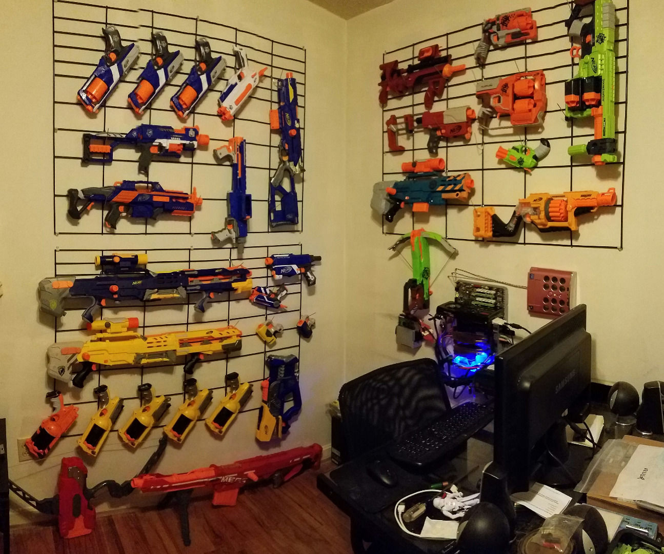 Nerf Gun/Airsoft Wall Display