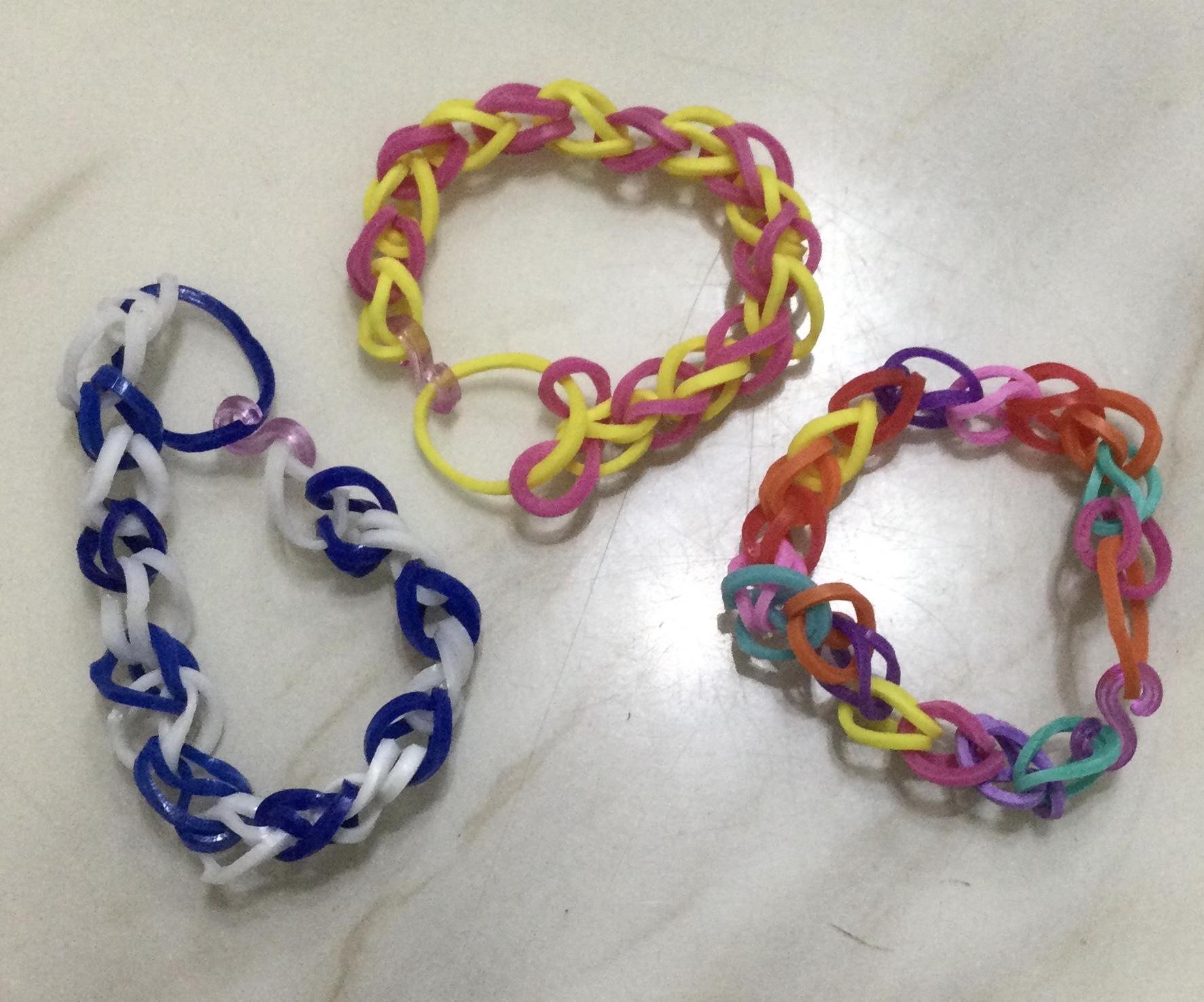 Step-by-Step Easy Loom Band Bracelet/Hair Srunchie