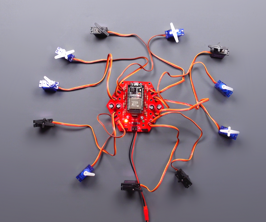 ESP32 Servo Motor Controller Board - Wireless Control With Bluetooth App and ESP32 to ESP32