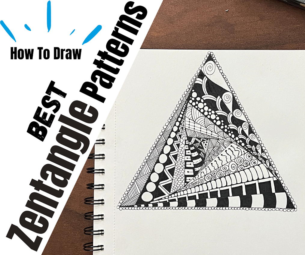 21 Mind Relaxing Zentangle Patterns, How to Draw Tutorial