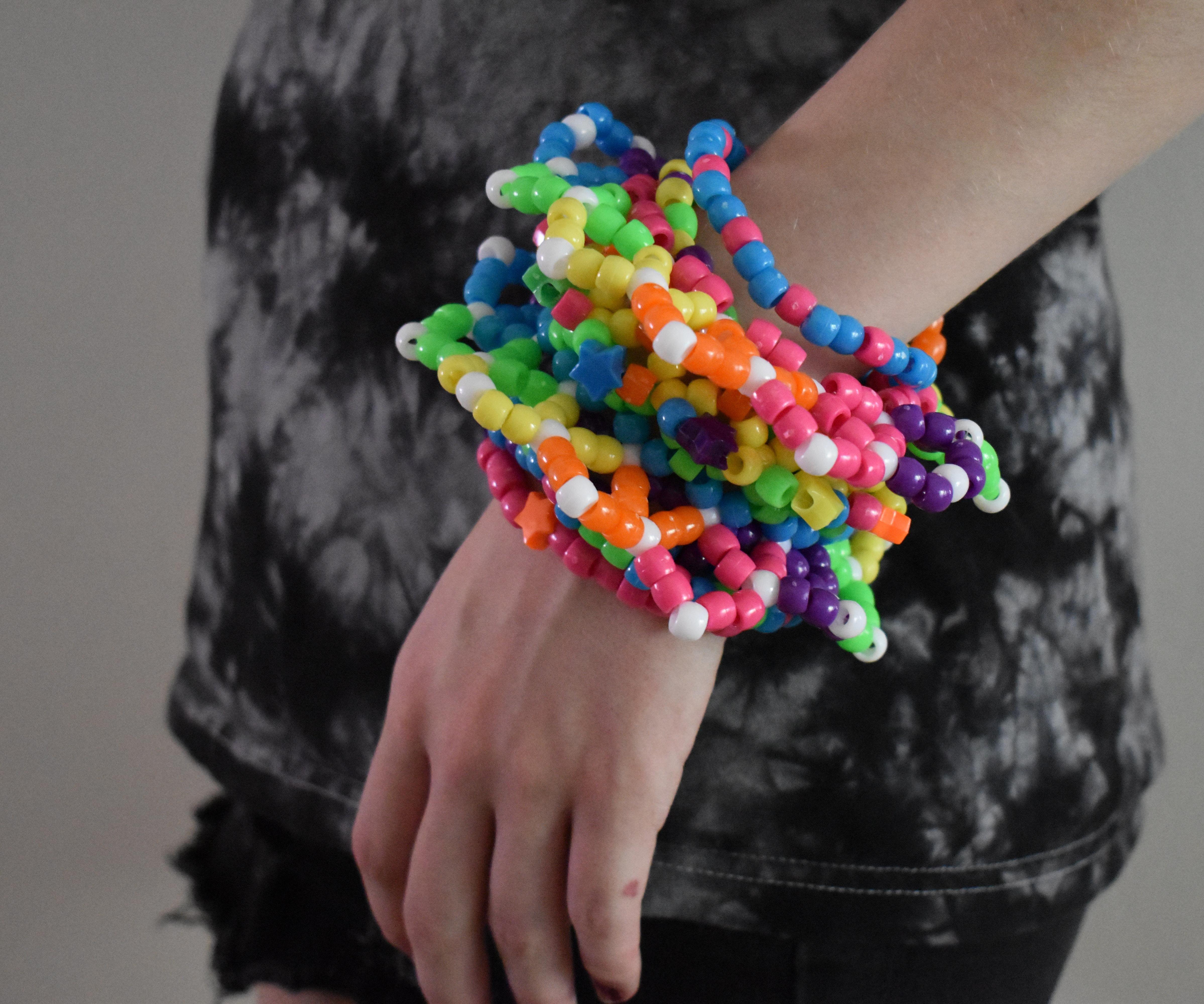 Rainbow 3D Kandi Cuff