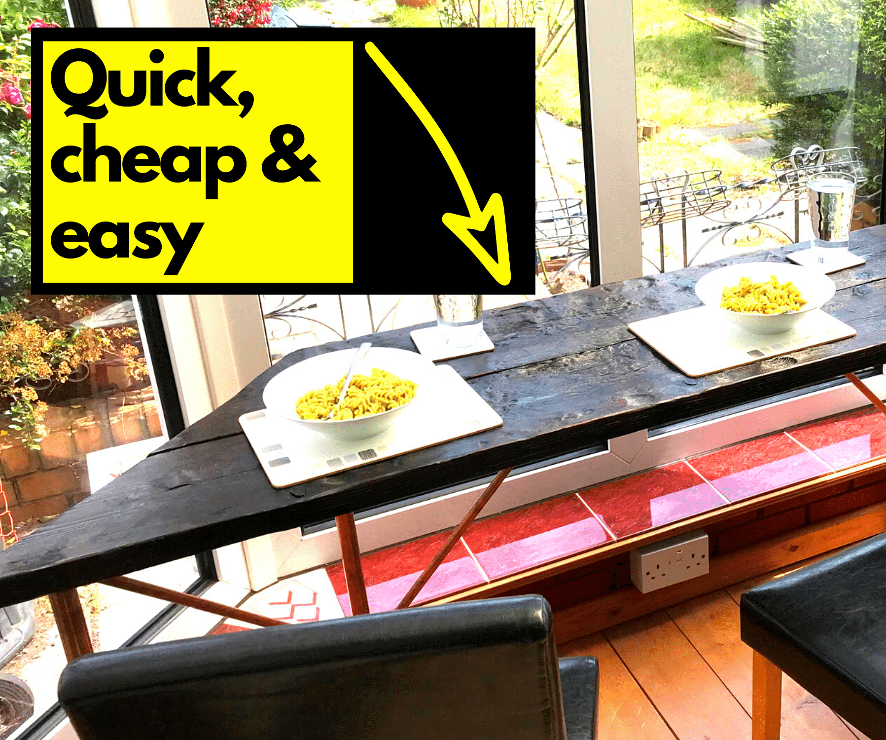 Scaffold Board & Copper Pipe Table